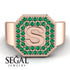 Personalized Signature Emerald Ring - Emersyn No. 5