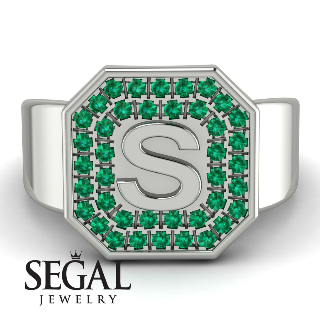 Personalized Signature Emerald Ring - Emersyn No. 6