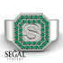 Personalized Signature Emerald Ring - Emersyn No. 6