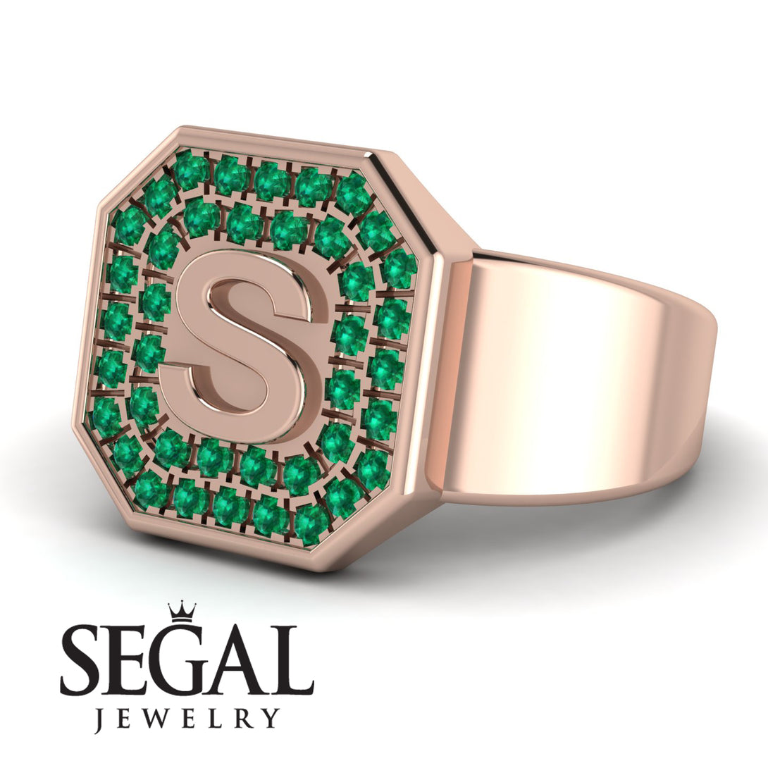 Personalized Signature Emerald Ring - Emersyn No. 5