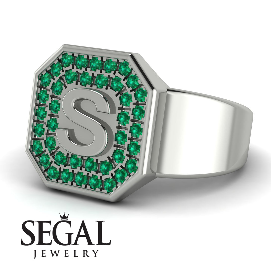 Personalized Signature Emerald Ring - Emersyn No. 6