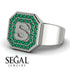 Personalized Signature Emerald Ring - Emersyn No. 6