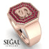 Personalized Signature Ruby Ring - Emersyn No. 11
