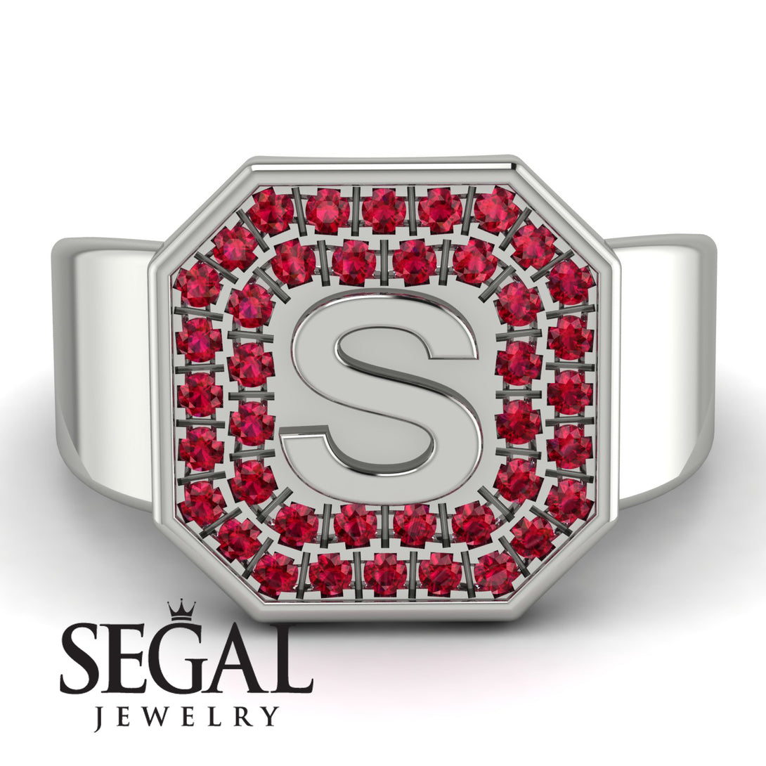 Personalized Signature Ruby Ring - Emersyn No. 12
