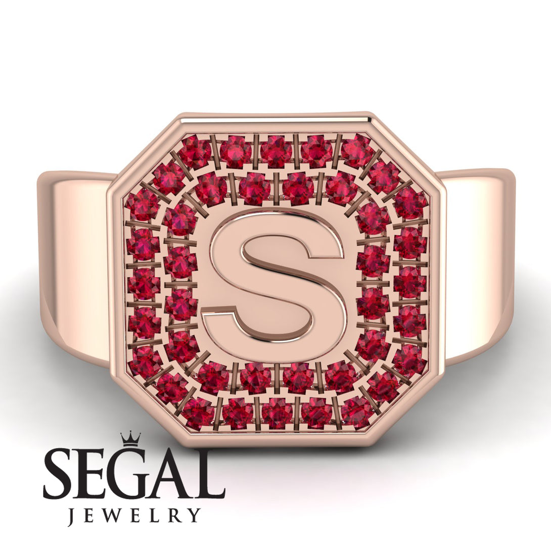 Personalized Signature Ruby Ring - Emersyn No. 11