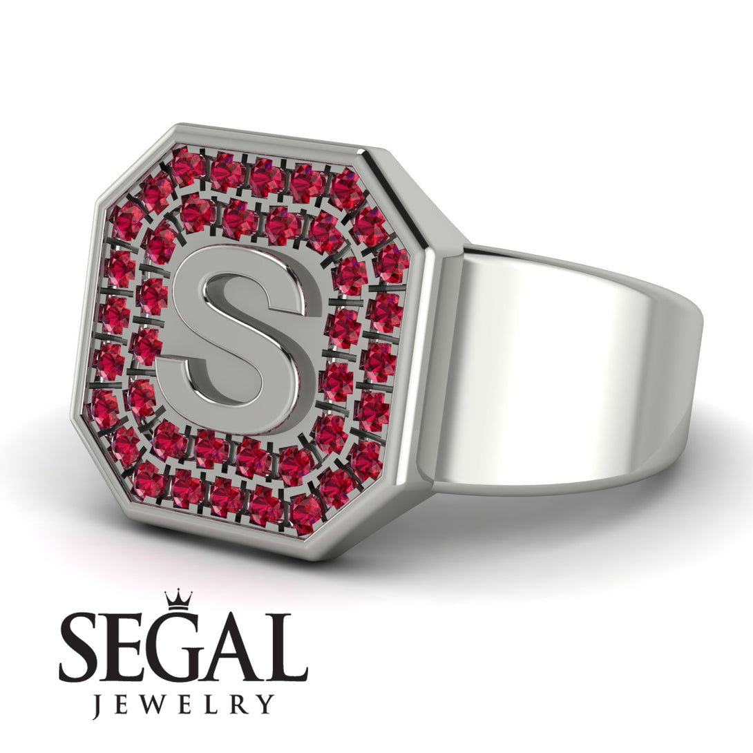 Personalized Signature Ruby Ring - Emersyn No. 12