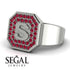 Personalized Signature Ruby Ring - Emersyn No. 12