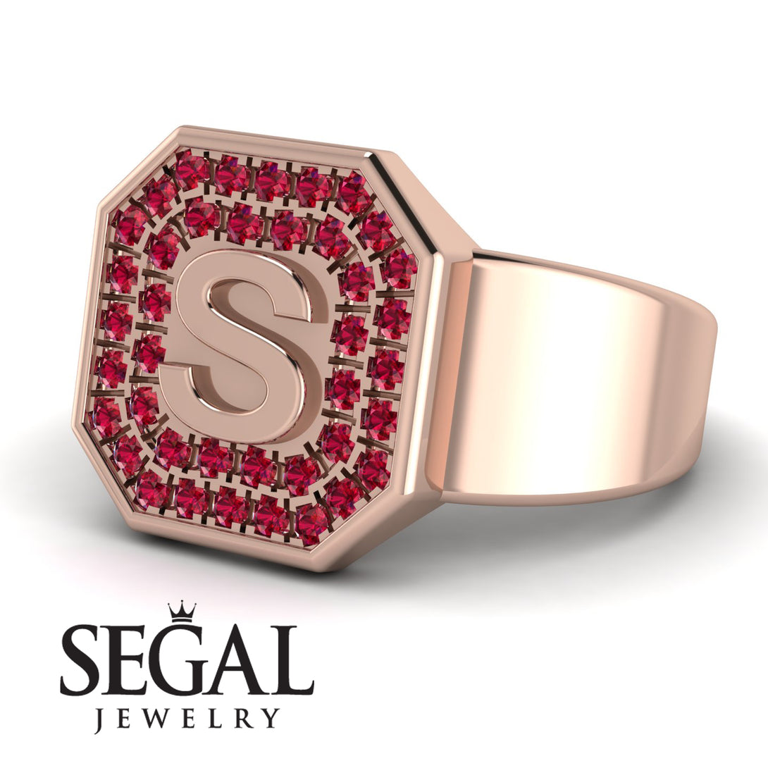 Personalized Signature Ruby Ring - Emersyn No. 11