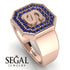 Personalized Signature Sapphire Ring - Emersyn No. 14