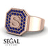 Personalized Signature Sapphire Ring - Emersyn No. 14