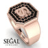 Personalized Signature Black Diamond Ring - Emersyn No. 8 image 6