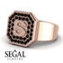 Personalized Signature Black Diamond Ring - Emersyn No. 8 image 3