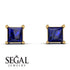 Princess Cut Stud Earrings - Kenia No. 13
