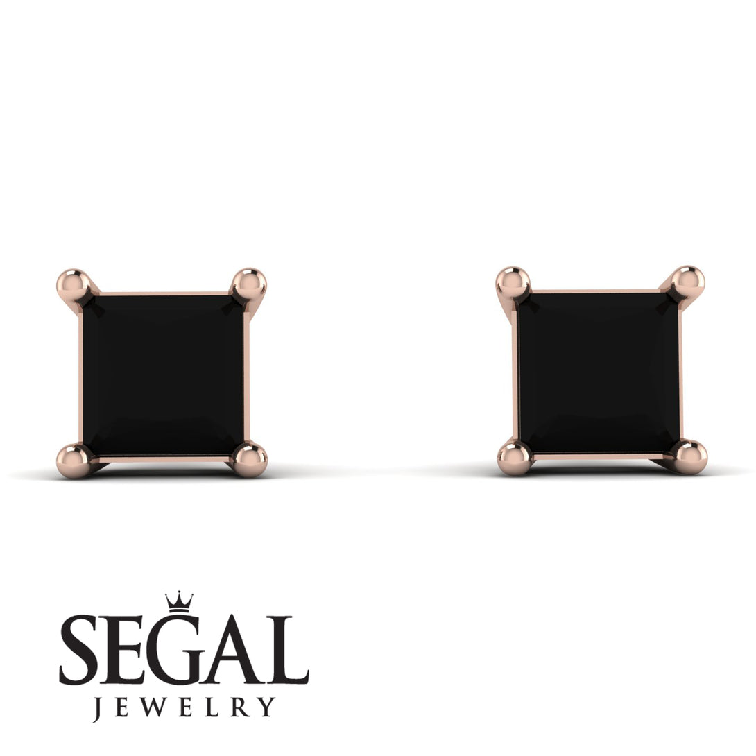 Princess Cut Stud Earrings - Kenia No. 8