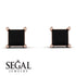 Princess Cut Stud Earrings - Kenia No. 8