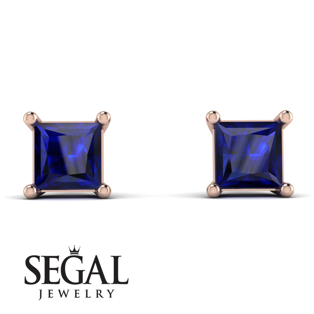 Princess Cut Stud Earrings - Kenia No. 14