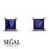 Princess Cut Stud Earrings - Kenia No. 14 image 7