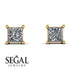 Princess Cut Stud Earrings - Kenia No. 1