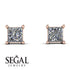 Princess Cut Stud Earrings - Kenia No. 2 image 7