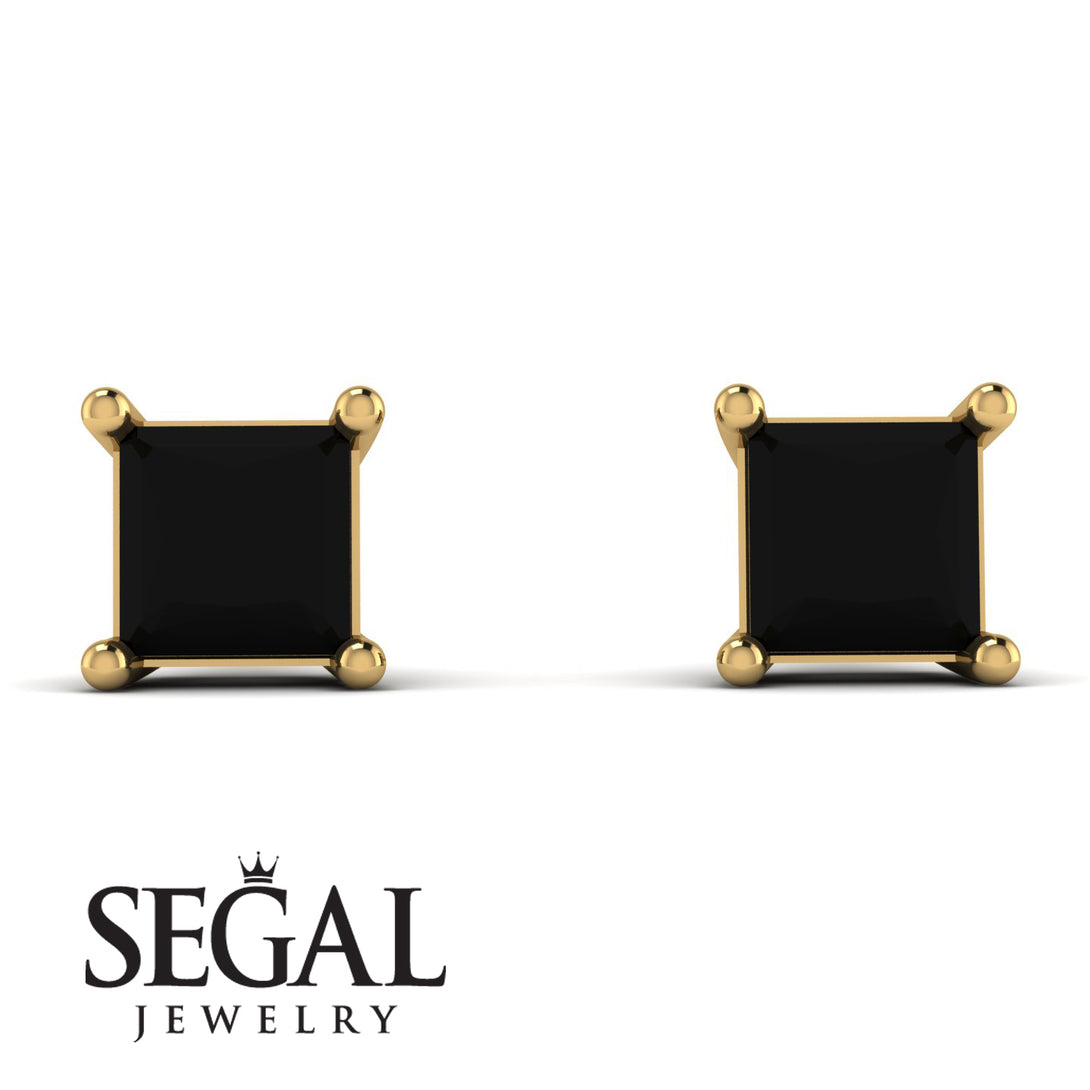 Princess Cut Stud Earrings - Kenia No. 7