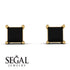 Princess Cut Stud Earrings - Kenia No. 7