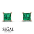 Princess Cut Stud Earrings - Kenia No. 5 image 7