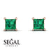 Princess Cut Stud Earrings - Kenia No. 5