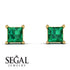 Princess Cut Stud Earrings - Kenia No. 4