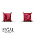 Princess Cut Stud Earrings - Kenia No. 11 image 7