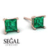 Princess Cut Stud Earrings - Kenia No. 5