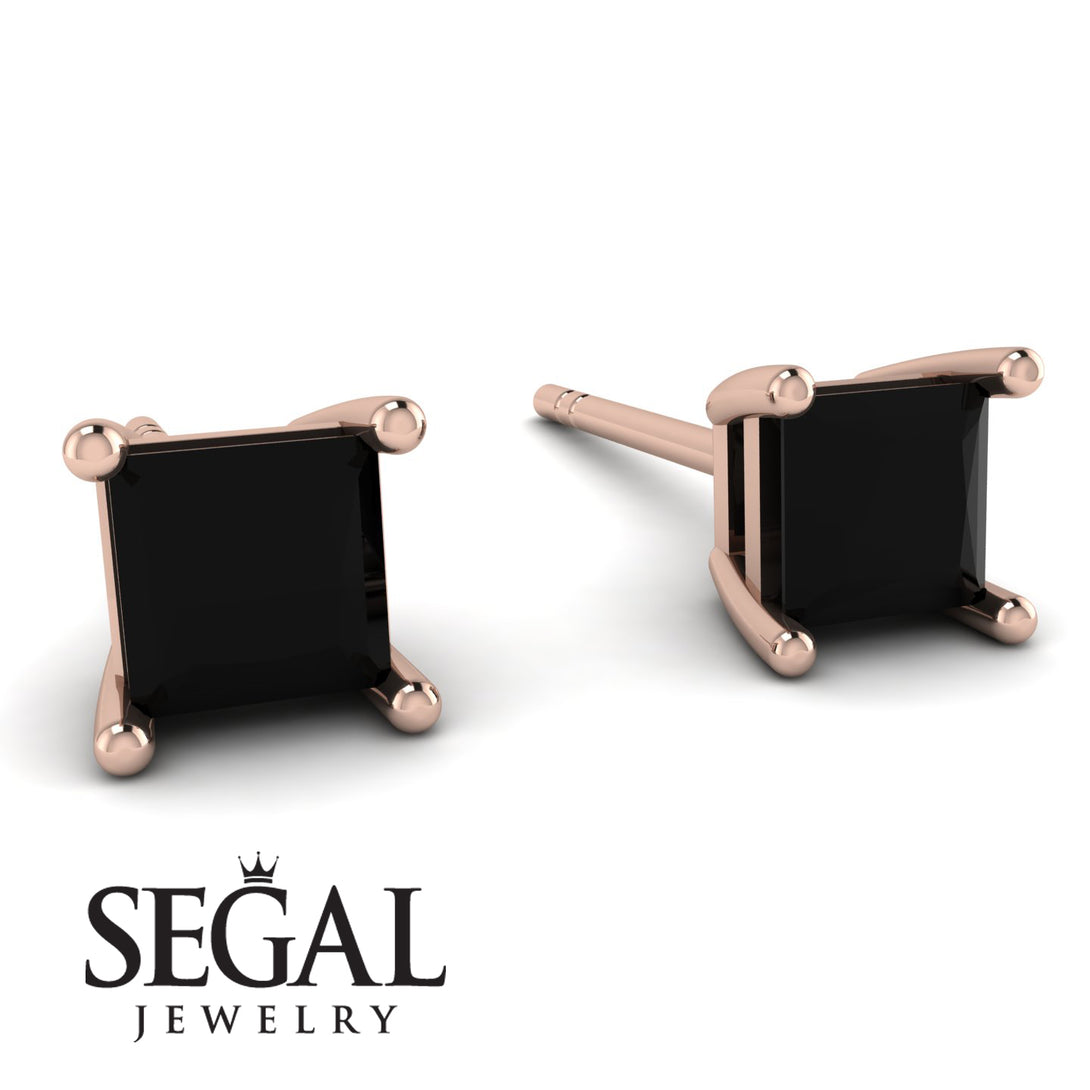 Princess Cut Stud Earrings - Kenia No. 8