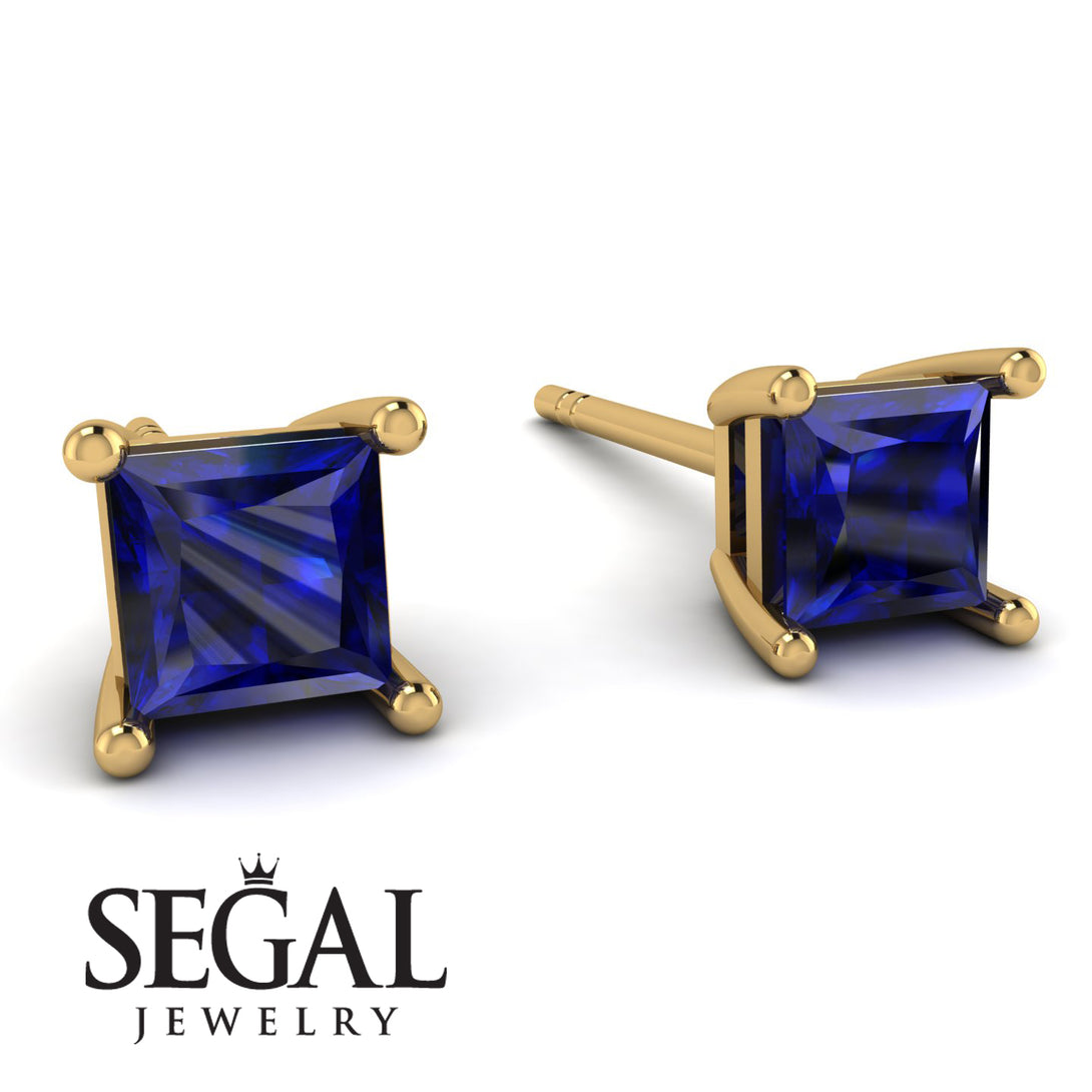 Princess Cut Stud Earrings - Kenia No. 13