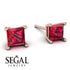 Princess Cut Stud Earrings - Kenia No. 11