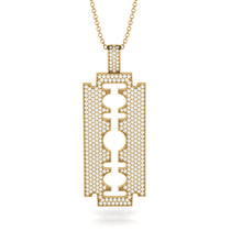 Razor Blade Men Diamond Pendant - Eric No. 1 image 1