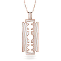 Razor Blade Men Diamond Pendant - Eric No. 2 image 1