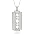 Razor Blade Men Diamond Pendant - Eric No. 3