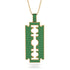 Razor Blade Men Emerald Pendant - Eric No. 4