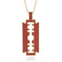 Razor Blade Men Ruby Pendant - Eric No. 10 image 1