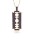 Razor Blade Men Sapphire Pendant - Eric No. 13 image 1