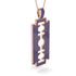 Razor Blade Men Sapphire Pendant - Eric No. 14