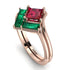 Stacking Princess Ruby Ring - Elise No. 26