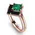 Stacking Princess Emerald Ring - Elise No. 35
