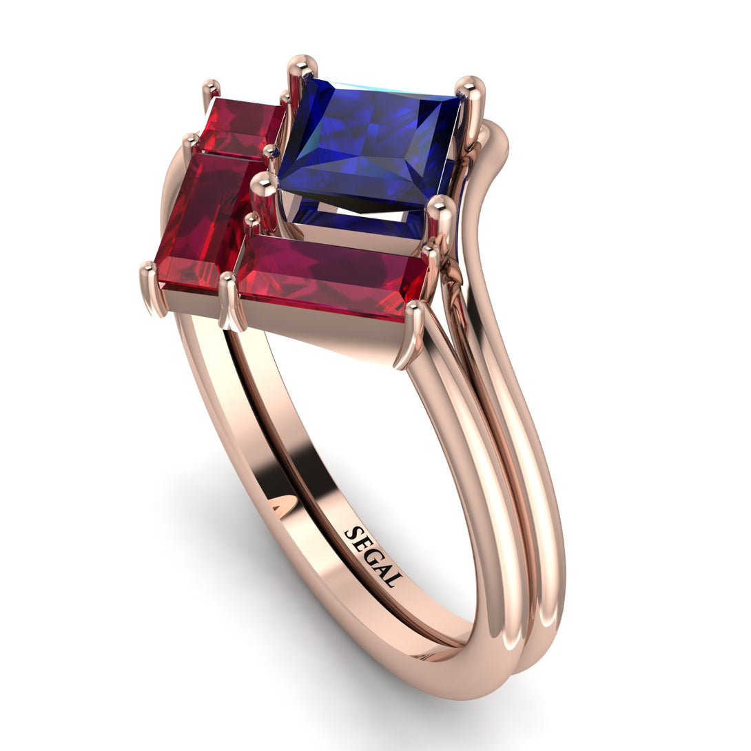 Stacking Princess Sapphire Ring - Elise No. 59