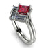 Stacking Princess Ruby Ring - Elise No. 12