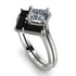 Stacking Princess Cut Diamond Wedding Ring Set - Elise No. 33