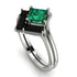 Stacking Princess Emerald Ring - Elise No. 36