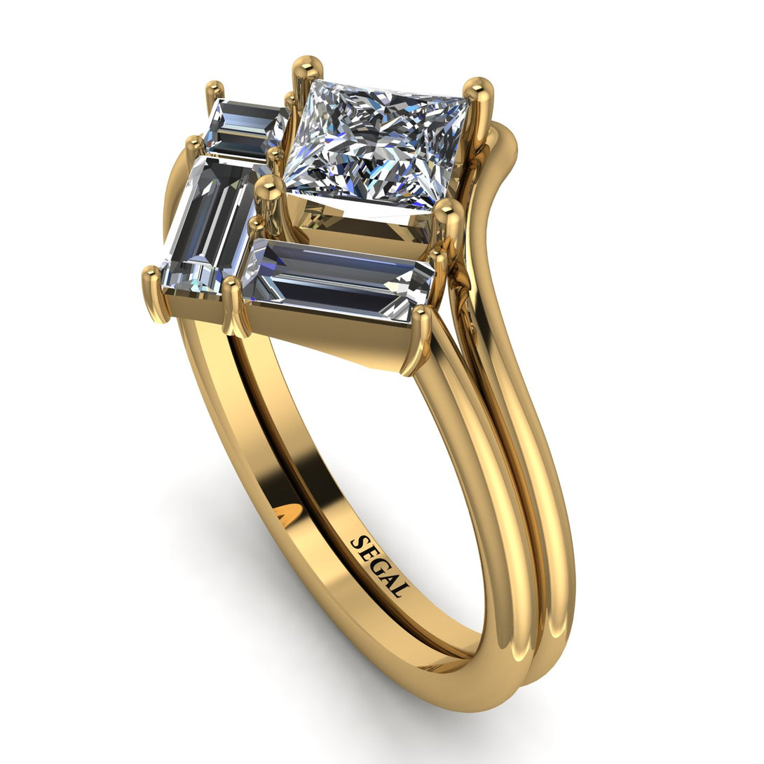 Stacking Princess Diamond Ring - Elise No. 1