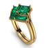 Stacking Princess Emerald Ring - Elise No. 19