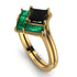 Stacking Princess Black Diamond Ring - Elise No. 22