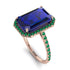 Emerald Cut Sapphire Pave Engagement Ring - Nancy No. 29 image 1